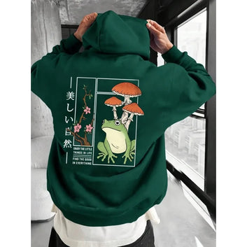 Frog & Mushroom Print  "Find the Good in Everything"