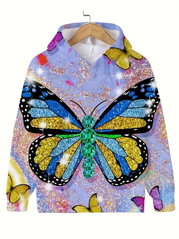 3D Butterfly hoodie children