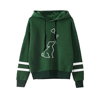 Cute Dog heart hoodie