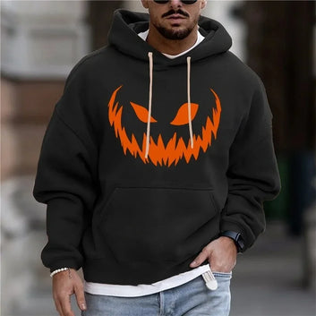 Halloween Pumpkin Face Hoodie
