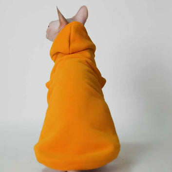 Hoodies for pets orange