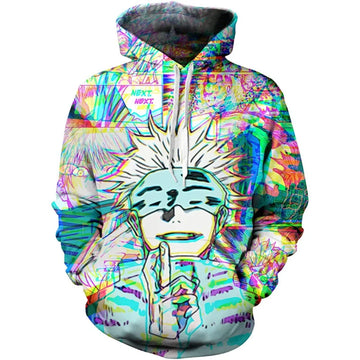 Anime Jujutsu Kaisen Yuji and Gojo Satoru Hoodie 3D Print