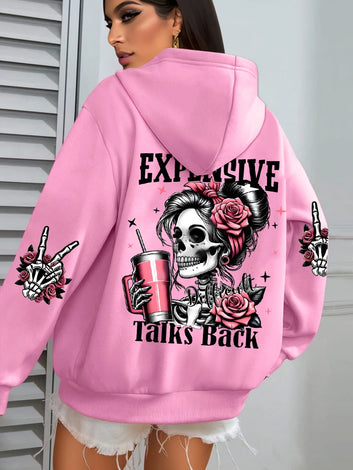 Expensive Talks Back Funny Hoodie