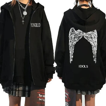 Idols Wings YUNGBLUD  Zipper Hoodie music