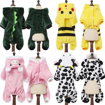 Halloween Pet  costume cow pig tiger lion dinosaur shark Pikachu