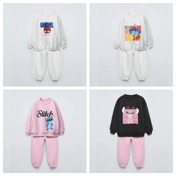 Hoodie Set Suitable For Boys And Girls Spiderman and Stitch Disney