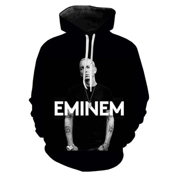 Rapper 3D Printed Eminem Hoodie music