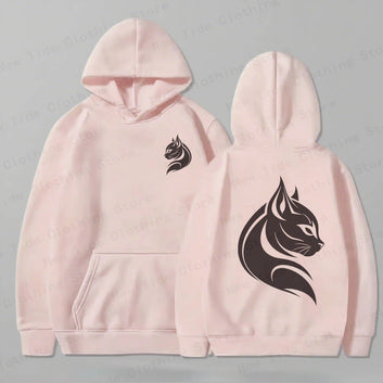 Black Cat Graphic Hoodie