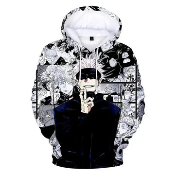 3D Print Anime Jujutsu Kaisen Hoodies multiple designs