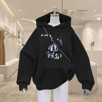 Rabbit hoodie oversized