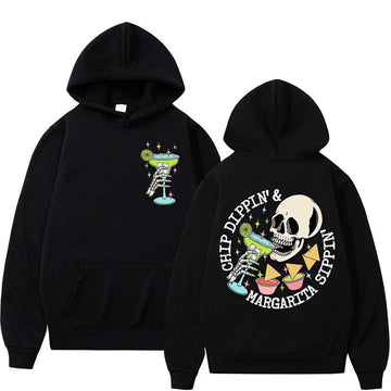 Funny Chippin Dippin Margarita Sippin Meme Hoodie