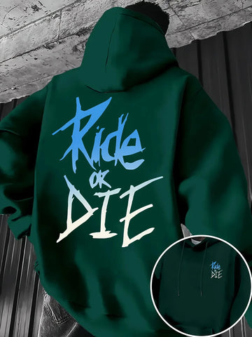 Graffiti print "RIDE OR DIE" street style funny