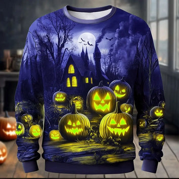 Halloween Theme Pumpkin Cemetery