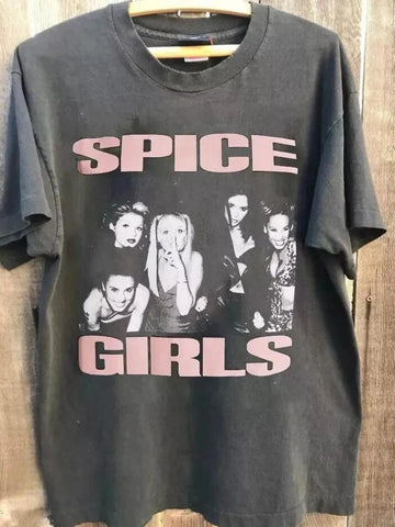 Pop Band Spice Girls Music Tshirt
