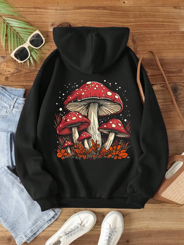 Red Mushroom Personality Hoodie