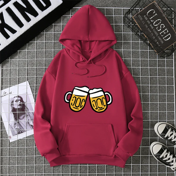 Hoodie Clinking Beer Mugs funny