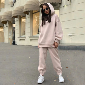 Monochrome Hoodie Set with Sweatpants