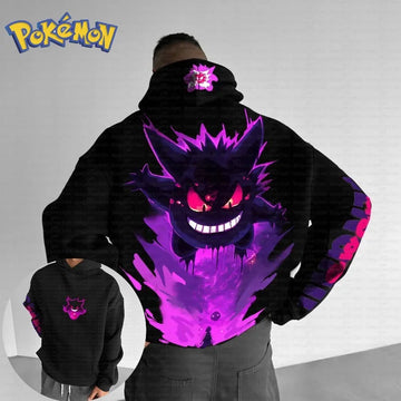 Pokemon Anime Gengar Hoodie Cartoon