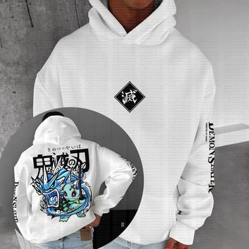 Demon Slayer pokemon cross anime hoodie funny