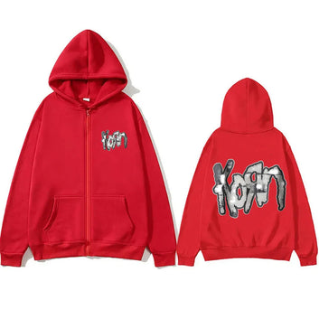 Rock Band Korn Zipper Hoodie music