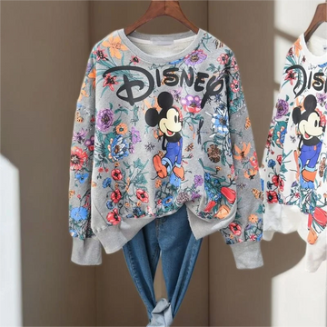 cartoon print Hoodie Disney Mickey