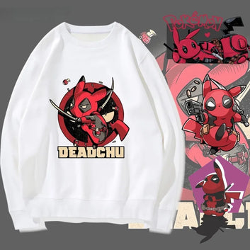Deadchu Cartoon Pokemon Marvel Cross Funny Hoodie Multiple Designs