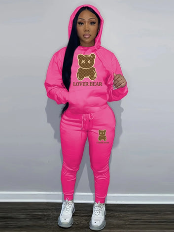 Love Bear Hoodie set
