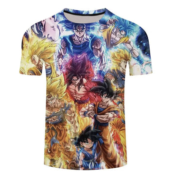 3D Printed Tshirt Anime Dragon Ball