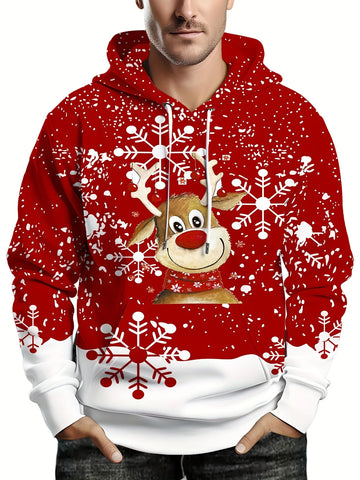 Christmas Rudolph and Santa hoodies