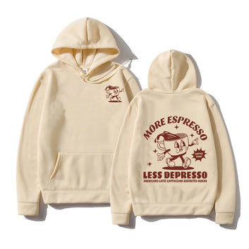 More Espresso Less Depresso Hoodie funny