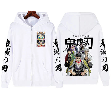 Anime Demon Slayer Zipper Hoodie