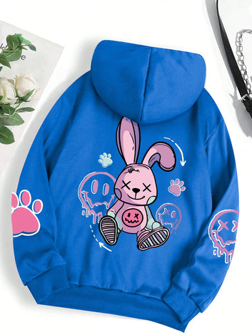 Rabbit Cartoon Hoodie Fashion Hoodie Oversize