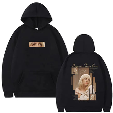 Happier Than Ever Billie Eilish Hoodie Singer Music