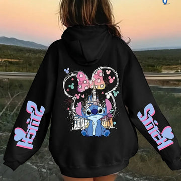 Stitch Cartoon Hoodie Disney