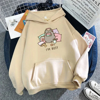 Funny Cat I'm busy Hoodie