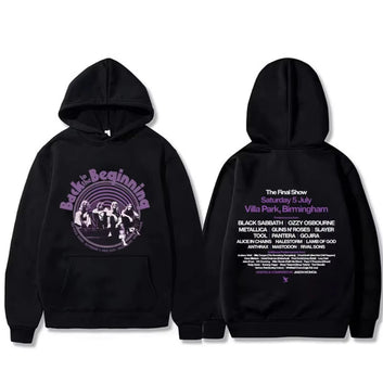 Heavy Metal Rock Band Black Sabbath and Ozzy Osbourne Back To The Beginning hoodie music