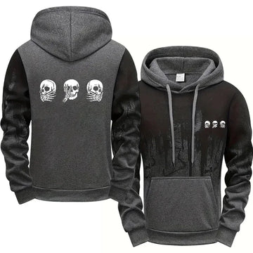 Skull Print Hoodie