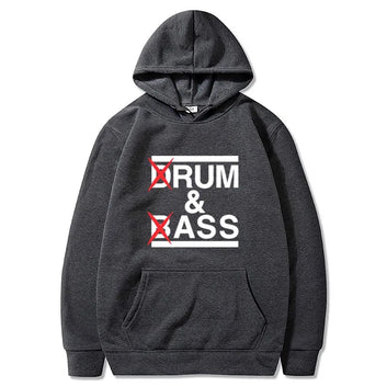 Funny Drum and Bass Hoodie Rum and Ass Lovers