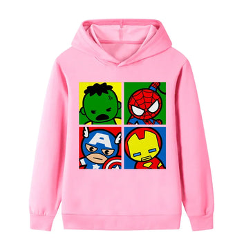 Children Hoodie Marvel Superhero Cartoon