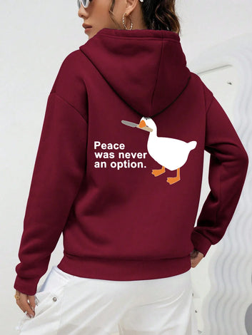 Peace Was Never An Option goose hoodie