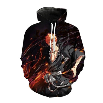 Anime Bleach 3D Print Hoodie multiple designs