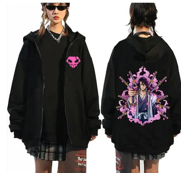 Anime Bleach Zip Up Hoodie multiple designs