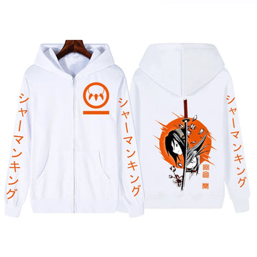 Anime Shaman King Yoh Asakura Zipper Hoodies