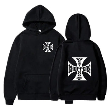 West Coast Choppers Iron Cross Logo Hoodie