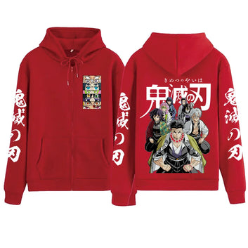 Anime Demon Slayer Zipper Hoodie