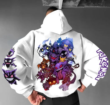 Pokemon hoodie multiple designs anime cartoon
