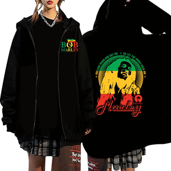 Bob Marley Zipper Hoodie