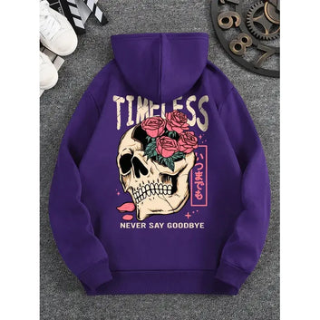 Skull Hoodie Timeless Never Say Goodbye