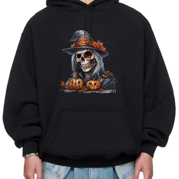 Skeleton Halloween hoodie skull