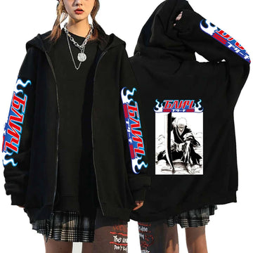 Bleach Ichigo Kurosaki zip up Hoodie